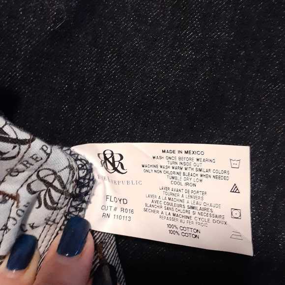 Rock & Republic Floyd Cut Dark Blue Jeans. - Picture 7 of 7